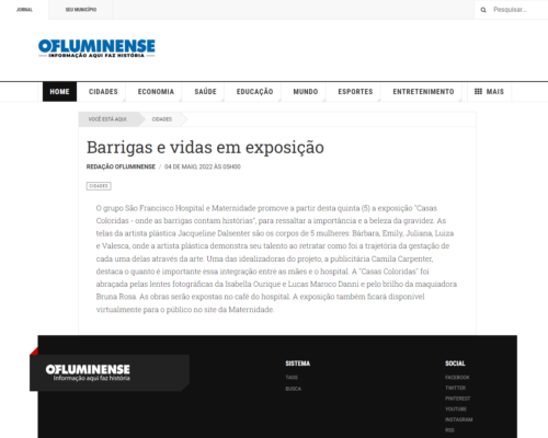 Barrigas e vidas em exposição